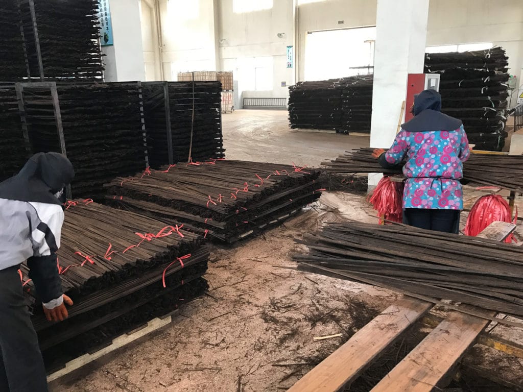 Carbonized bamboo lumber in China
